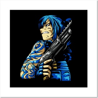 blue hairs mafia Posters and Art